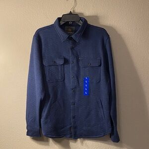 Men's Navy Blue Shirt Jacket
